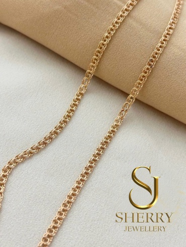 SHERRY IU54545 длина 55 см, вес 2.5 г золото, плетение бисмарк