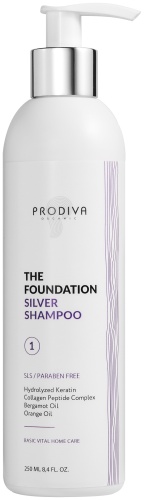 PRODIVA The Foundation Silver Shampoo шампунь оттеночный 250 мл