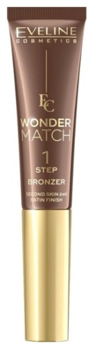 Eveline Cosmetics БРОНЗЕР WONDER MATCH № 02 УЛЬТРАКРЕМОВЫЙ СО СПОНЖЕМ бронзер 02