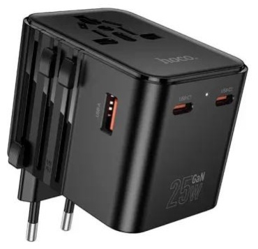 Hoco AC31 USB Type-C, USB 25 Вт черный