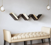 Полка 433768619, 122х20x28 см, темно-коричневый