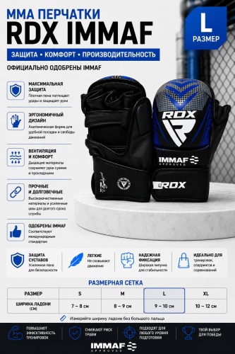 RDX RDX IMMAF синий L