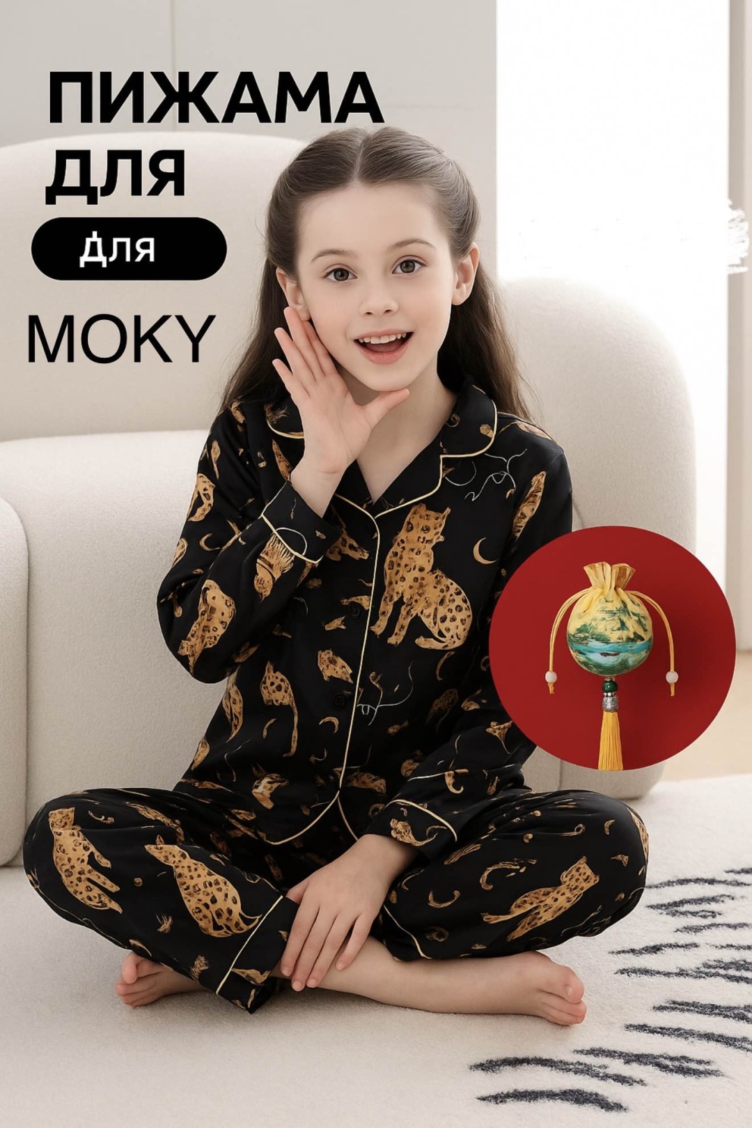 Пижама MOKY черный