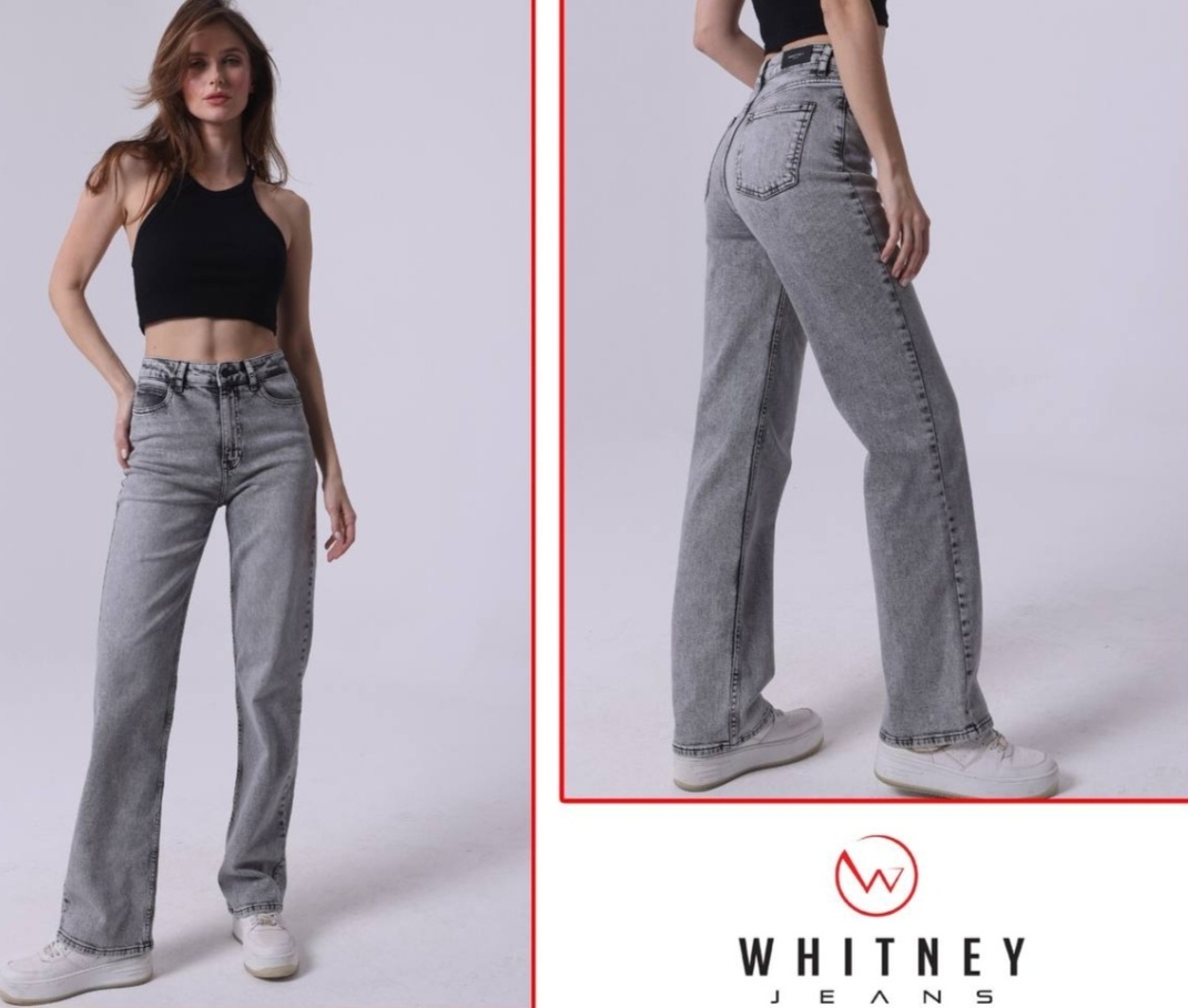 Джинсы прямые Jeans Town серый