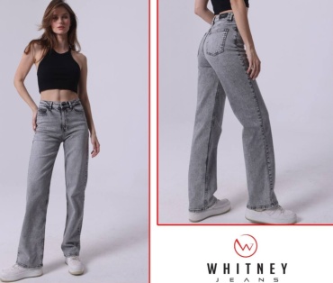 Джинсы прямые Jeans Town серый