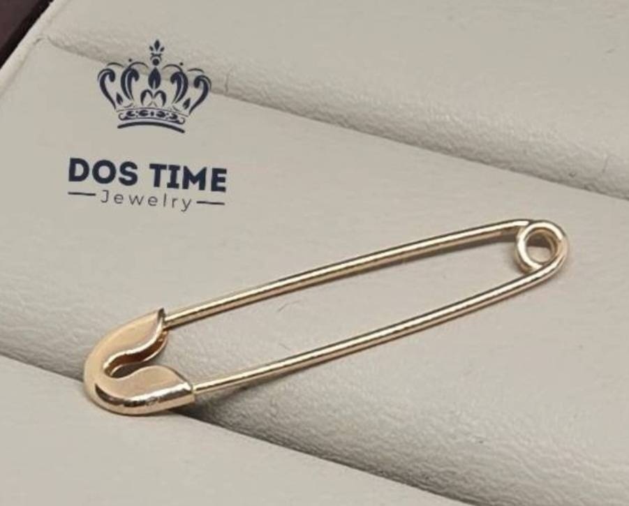 Булавка DOS TIME 190796303 вес 0.4 г золото, без вставок