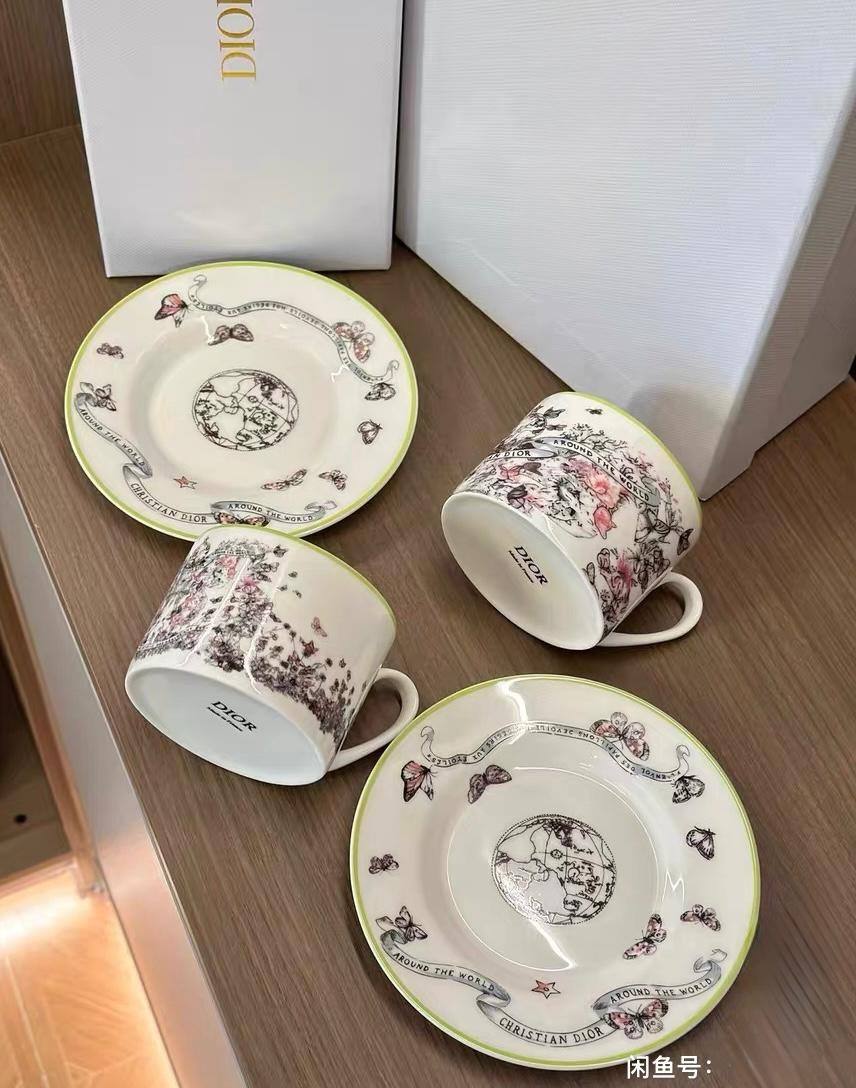 Чайная пара Butterfly Collection, 260 мл, фарфор, костяной фарфор, 2 шт.