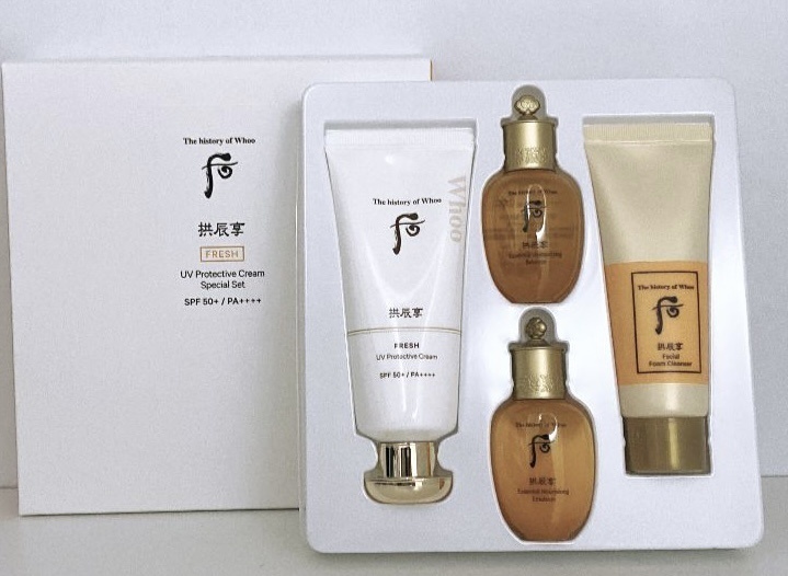 The History of Whoo Fresh UV Protective Cream Special set набор по уходу за лицом унисекс