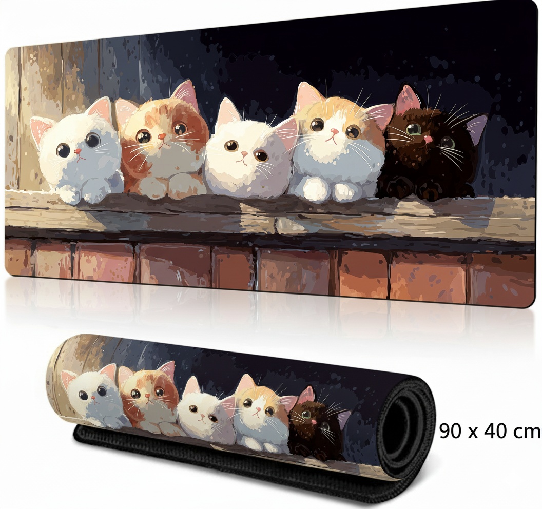 Коврик для мыши DART Kitties 900x400x3 мм рисунок