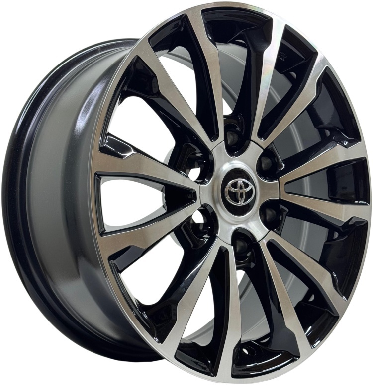 Top Grade 5880WW 7.5x17/6x139.7 D106.1 ET25 4 диска черный, серебристый