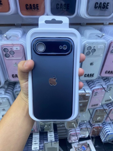 Чехол GLASS для Apple iPhone Air темно-синий