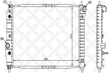 Stellox радиатор АКПП 10-25324-SX