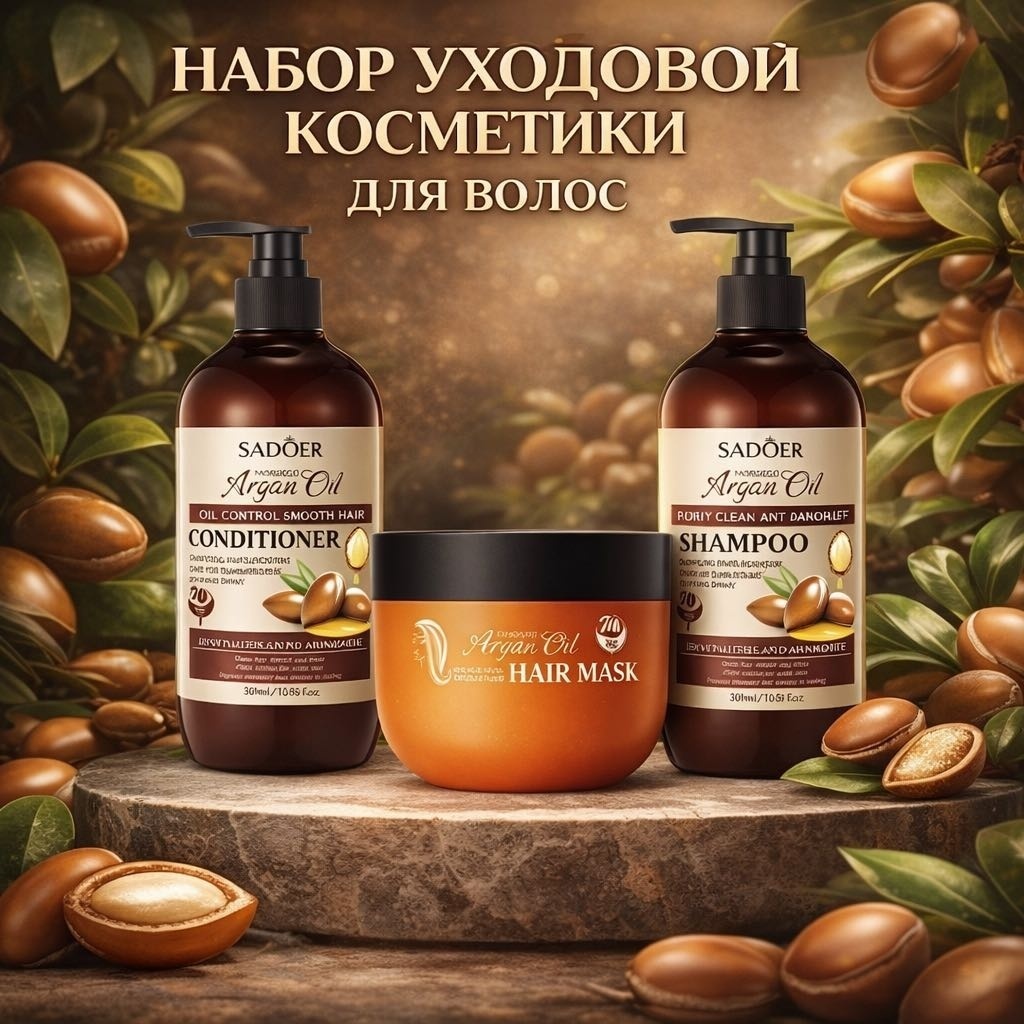 Buzz Lady Argan Oil набор по уходу за волосами унисекс