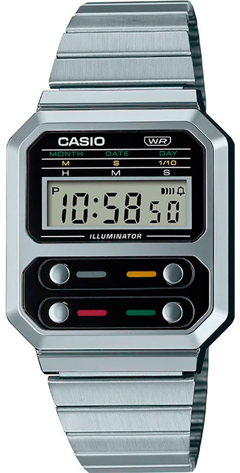Кварцевые CASIO A100WE-1ADF пластик