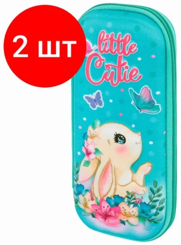 Пенал ЮНЛАНДИЯ 393083220, застежка молния, розовый