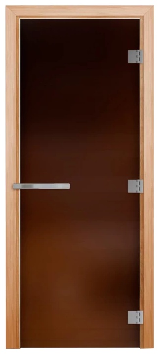 Дверь стеклянная DoorWood Бронза 2000x800 мм, универсальная