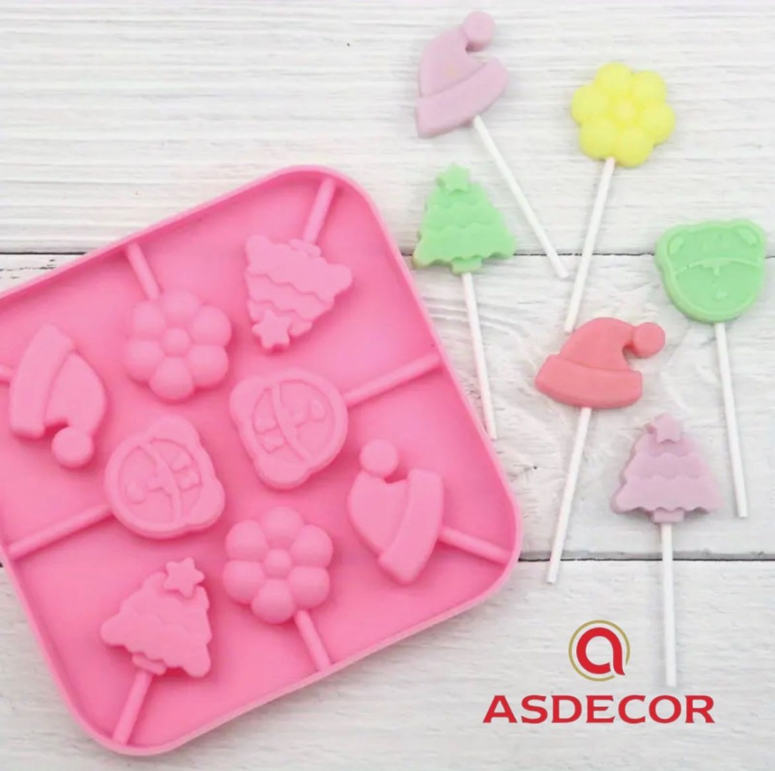 Asdecor для шоколада, для леденцов 12719 Новый год, силикон