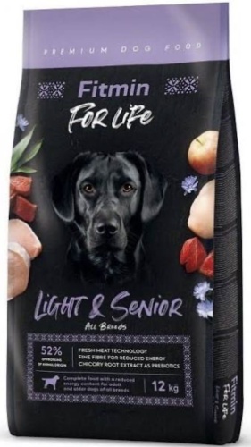 Fitmin For Life Light & Senior для пожилых всех пород 12 кг