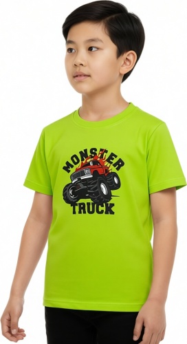 Футболка Ahtan baby MONSTER TRUCK салатовый