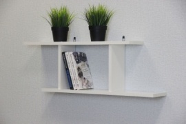 Полка ER&ALI ПЛ-1, 81х15x27 см, белый