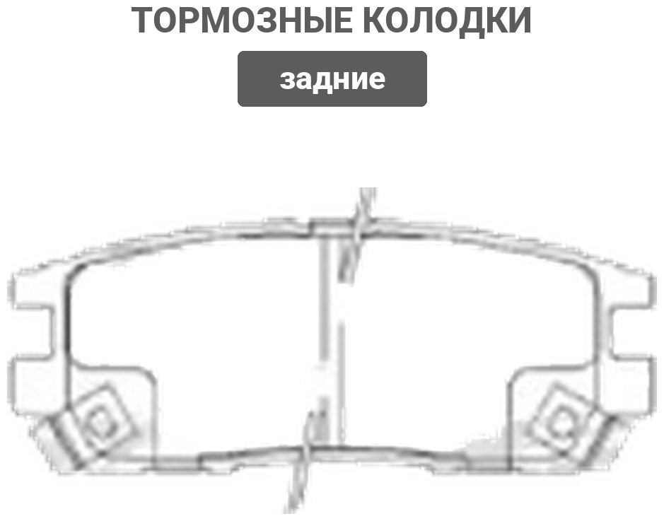 Колодки PATRON задние PBP804