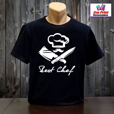 Футболка Eva Print Best Chef черный