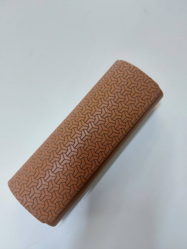 Жесткий футляр искусственная кожа, 5.5 x 15.5 см светло-коричневый