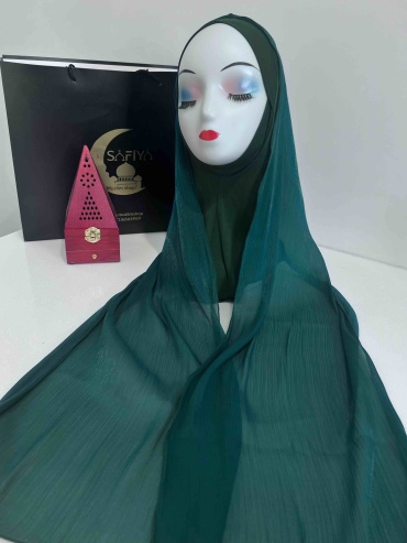 Хиджаб Muslima style размер 44, 46, 48, зеленый