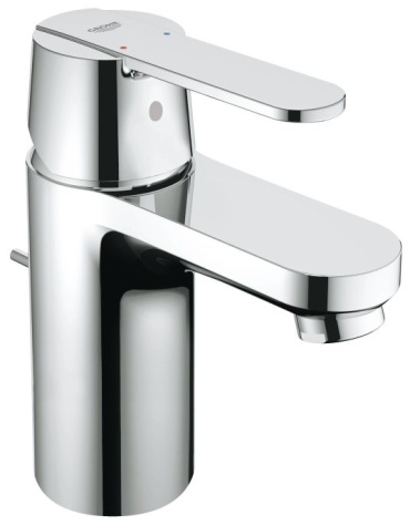 Смеситель для раковины Grohe Get, с донным клапаном, латунь, цвет серебристый