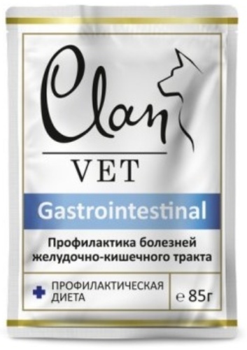 CLAN VET Gastrointestinal для взрослых при заболеваниях ЖКТ 85 г 1 шт