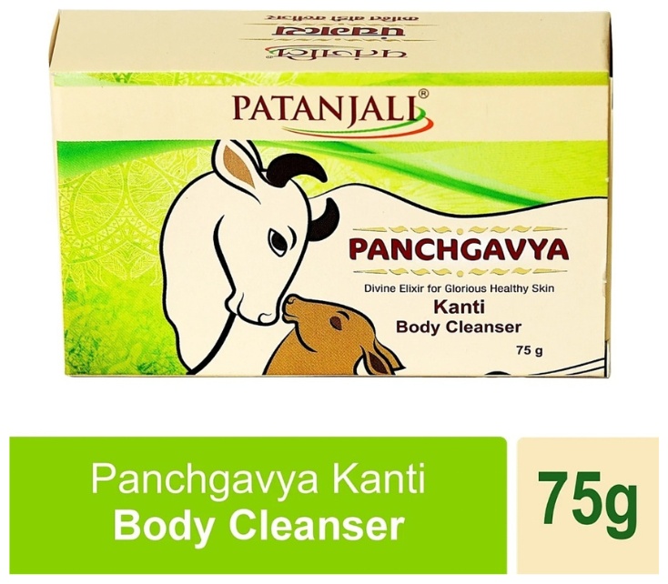 Patanjali Натуральное мыло Пять даров священной коровы, 75 гр