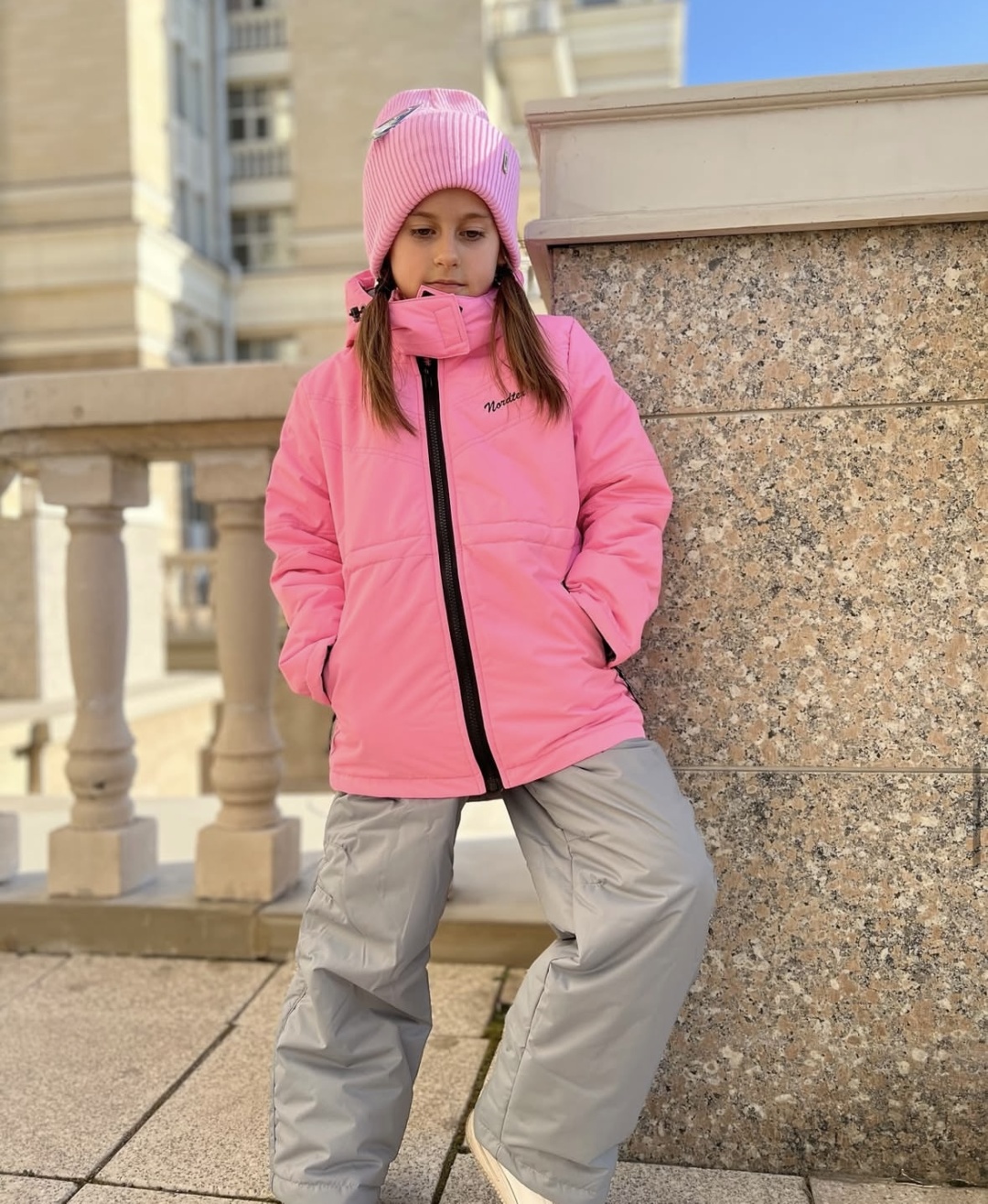 Комплект с комбинезоном NORDTEX KIDS розовый