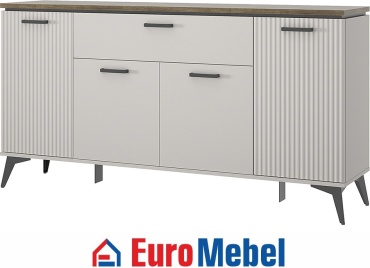 Комод Euromebel Винати, 171x39.40x88.4 см, бежевый, светло-коричневый