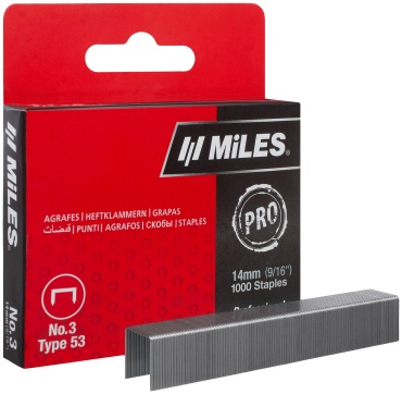 Miles скобы для степлера N3-14mm 1000 шт