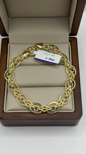 DARI GOLD 71693 длина 20 см, вес 4.9 г золото, плетение фантазийное