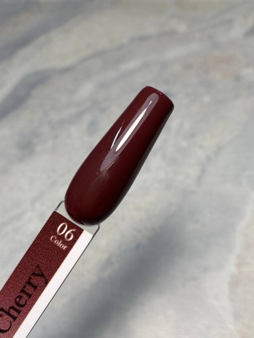 M&K nails гель-лак One Step Podo Cherry 06 камуфлирующее 10 мл