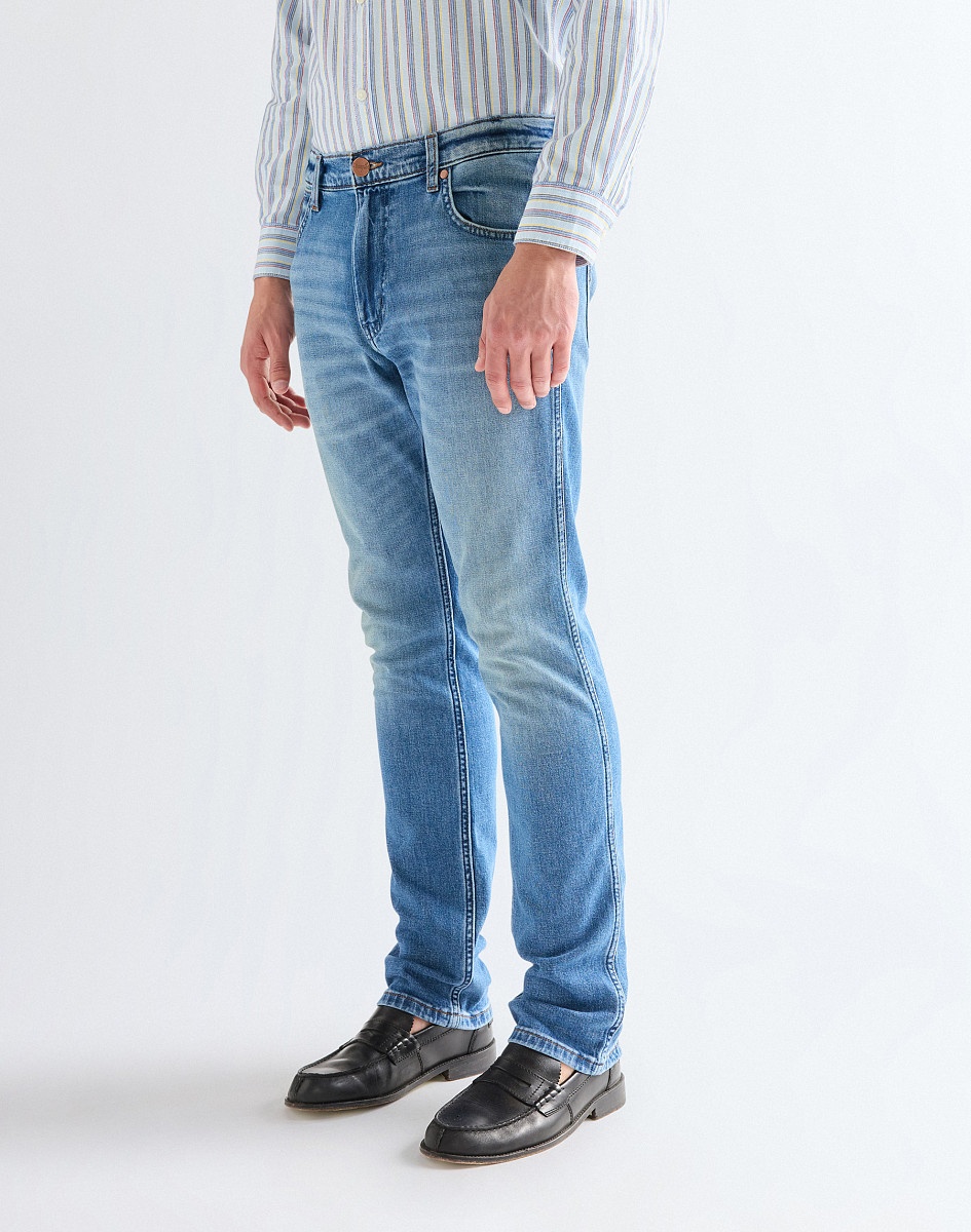 Джинсы прямые Wrangler голубой