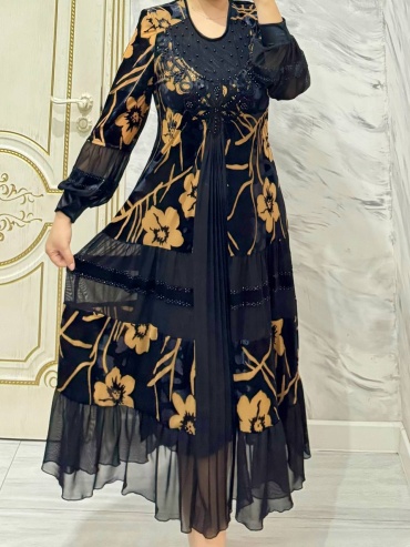Вечернее платье Anara.Dresses черный, желтый