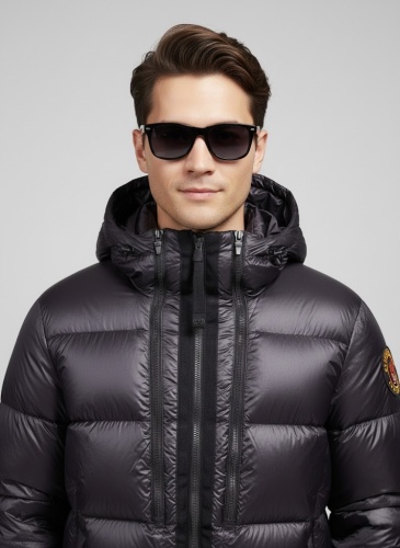 Пуховик PARAJUMPERS черный, мультиколор