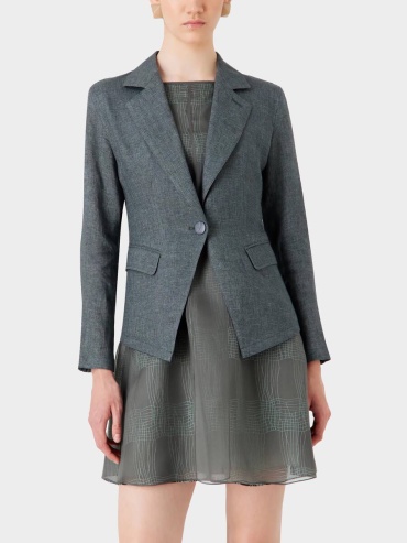 Пиджак Emporio Armani серый