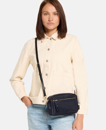 Сумка кросс-боди FURLA натуральная кожа, нейлон синий