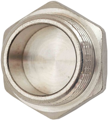 Заглушка рез.  15"Н Plated nickel, (MC 1/2") Lavita