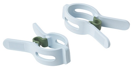 IKEA Крепление для белья IKEA SLIBB большие, голубо-зеленые 2 шт