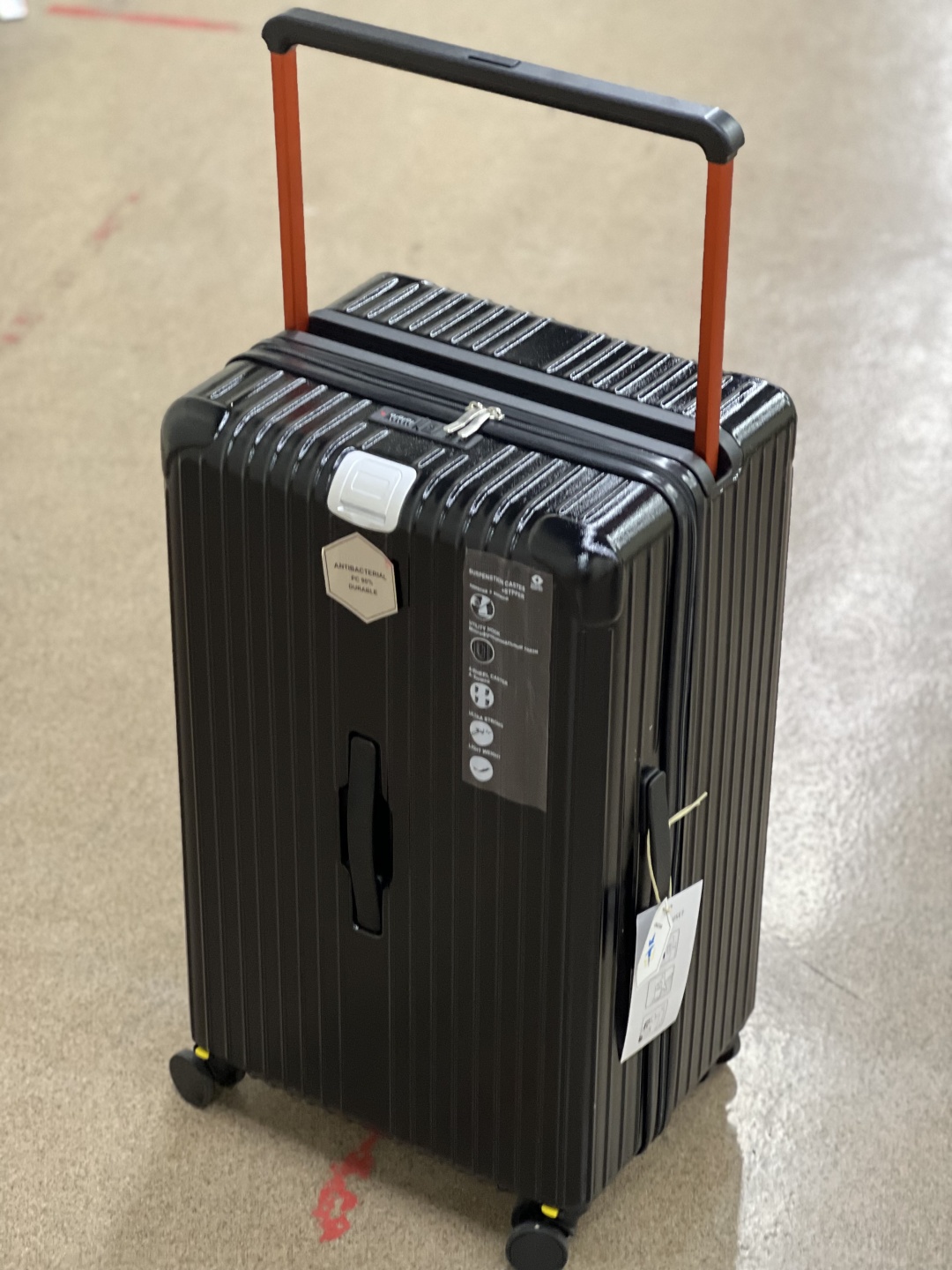 Чемодан Longstar pc-004 поликарбонат 110 л черный