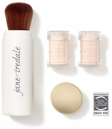 Пудра Jane Iredale Солнцезащитная пудра с кистью-контейнером Powder-Me SPF 30 рассыпчатая Translucent полупрозрачный