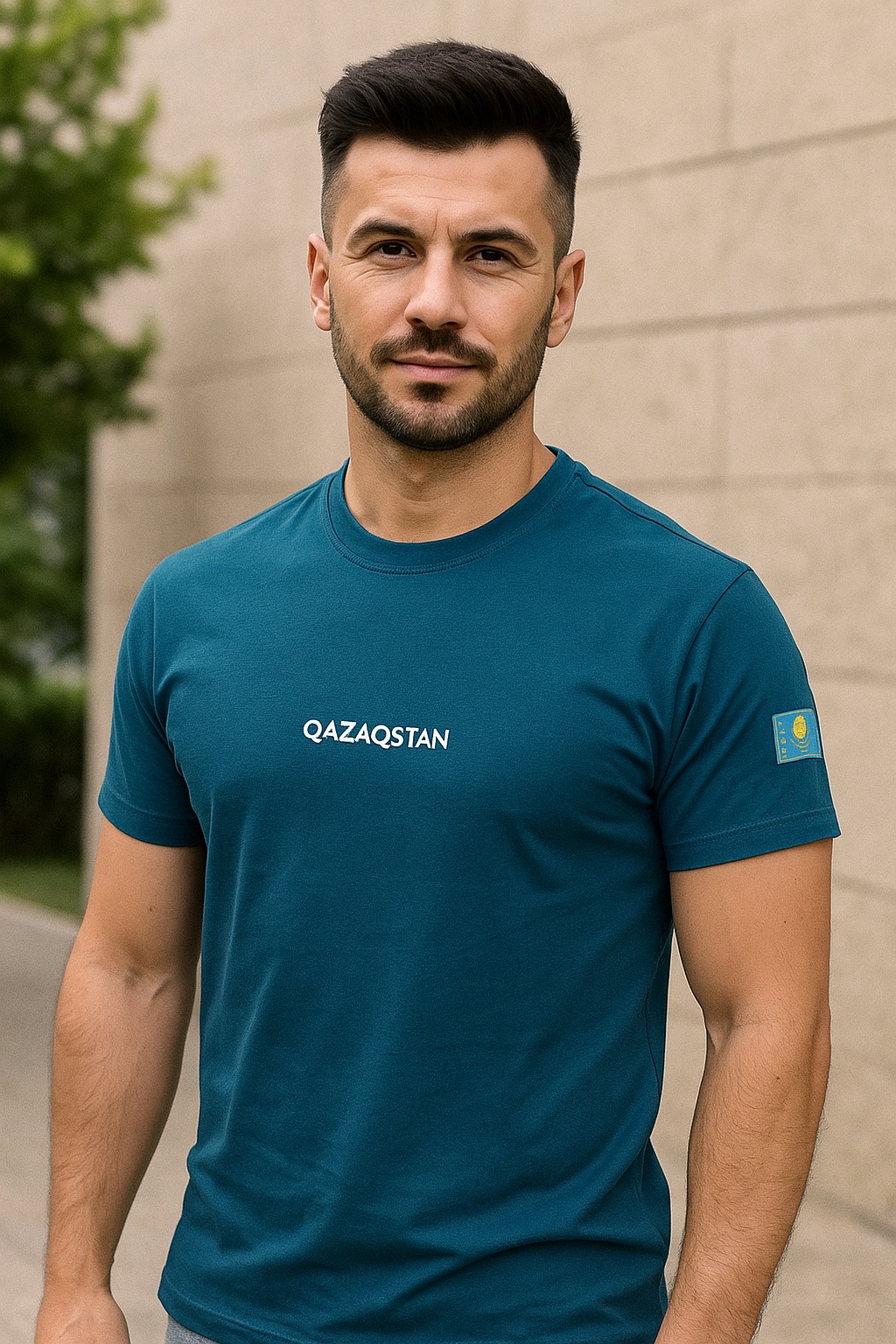 Футболка Qazaqstan синий