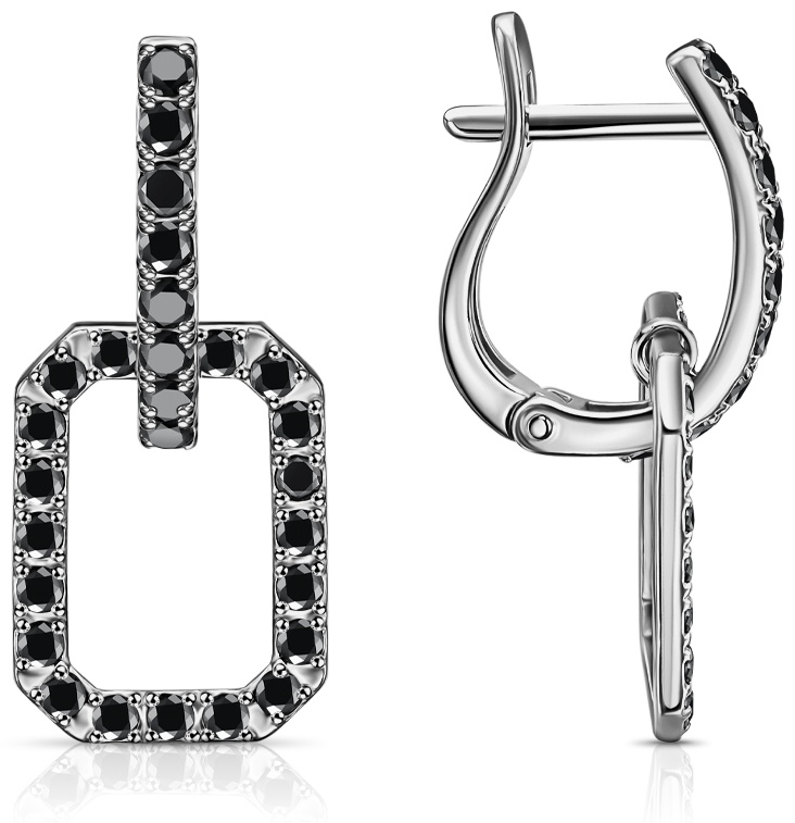 Серьги Lucente Silver EAR-LU-925-945049 вес 2.75 г серебро, фианит