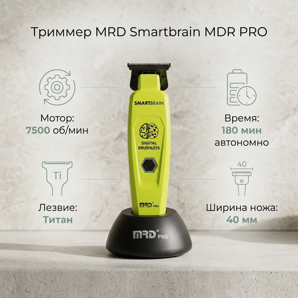 MRD триммер Smartbrain mdr pro trimmer зеленый