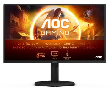 Монитор 24.5" AOC 25G4SXU/01 черный
