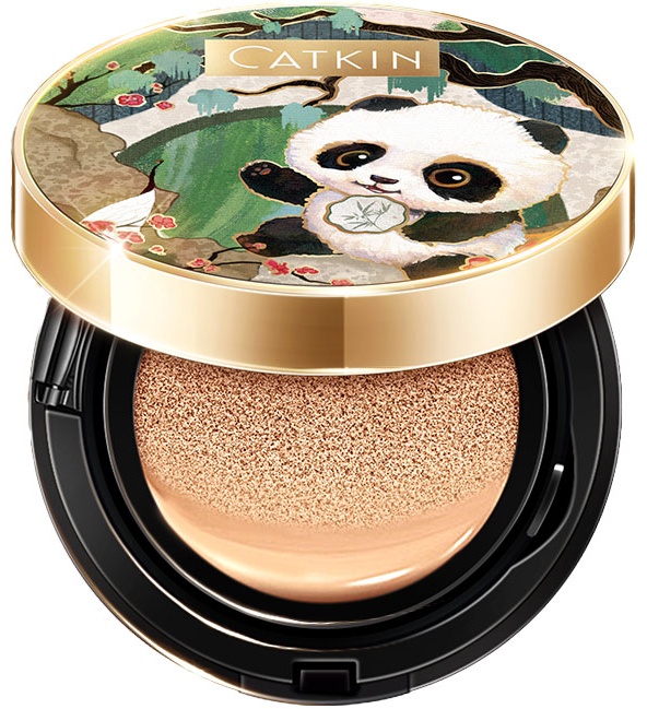 CATKIN Panda Land Coverage Cushion Foundation BB Cream 2026 кушон C03 Medium Beige 30 г